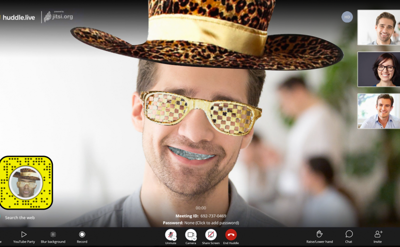 No More Boring Meetings! huddle.live and Snap Cam Will Make Video Conferencing More Fun